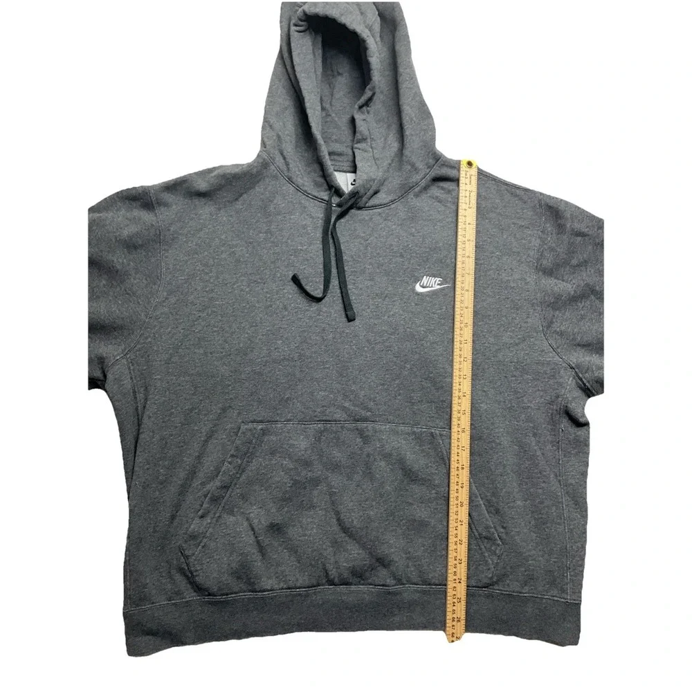 Nike Mens Gray Long Sleeve Pullover Hoodie Size 2XL